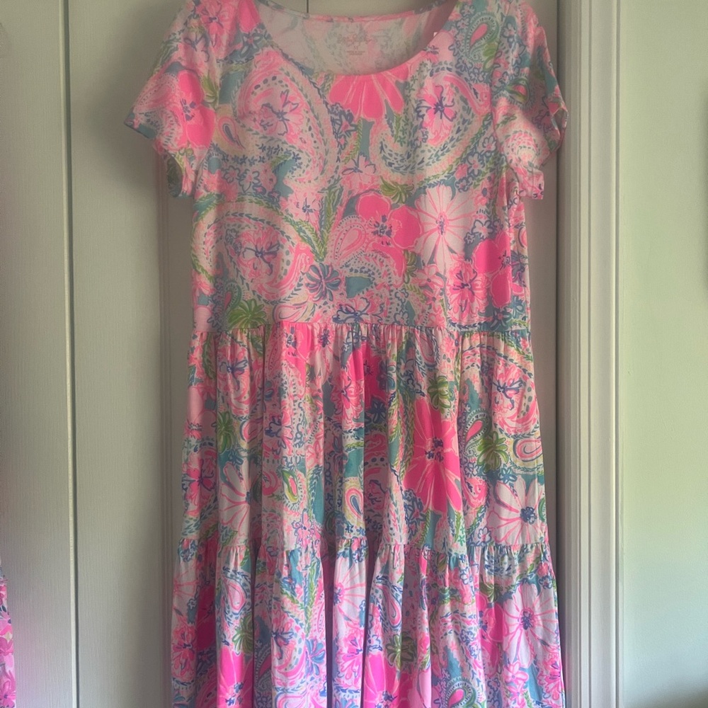 NWOT Lilly Pulitzer Geanna Short Sleeve Swing Dress
